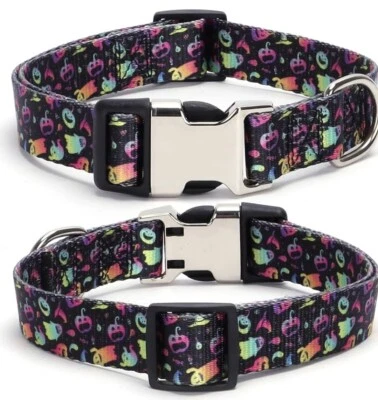 Dog Collar Durable Adjustable Cute Soft Fancy Puppy Collars Size Medium Nylon - Image 1 of 4