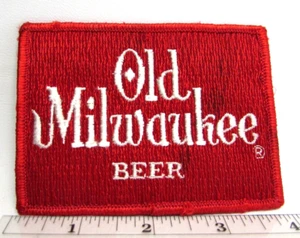 Vintage Old Milwaukee Genuine Draft Beer Jacket Patch Wisconsin WI Advertising - Picture 1 of 3