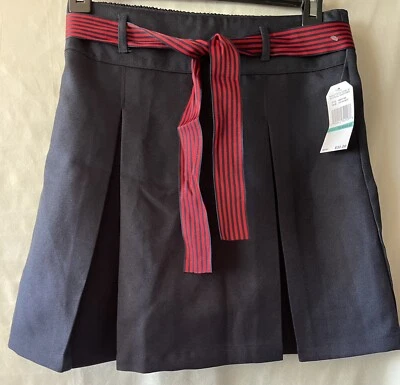 FALDA UNIFORME NÁUTICA NIÑA ESCUELA AZUL MARINO con PANTALONES CORTOS, CINTURÓN CINTA, NIÑAS 16R NUEVA CON ETIQUETAS Foto 1 de 4