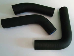 Manguera de refrigerante de radiador de silicona negra para Yamaha RD350 RD250 LC LMC 1980-1984 - Imagen 1 de 3