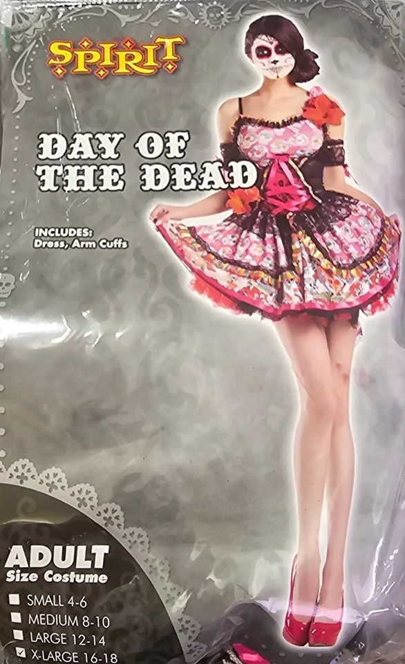 Halloween Spirit Day of the Dead Costume Dress Women's XL  - Image 1 of 1