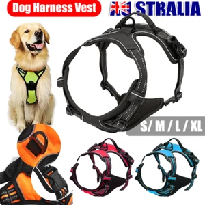 Adjustable No-pull Outdoor Harness Vest S-XL Front Range Mesh Puppy Dog Pet - Picture 1 of 23