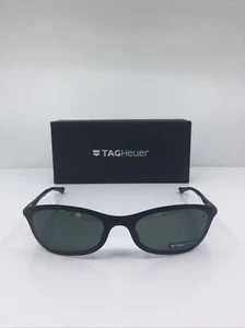 New Tag Heuer Sunglasses Sport TH 1001 C. 301 Brushed Black Sunglasses 56-19mm - Picture 1 of 12
