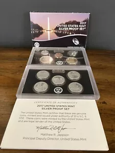 2017 United States Mint Silver Proof Set in OGP with COA - Picture 1 of 7