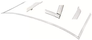 Juego de conectores de moldura superior convertible RESTOPARTS para Chevy Malibu 1964-1965 - Imagen 1 de 1