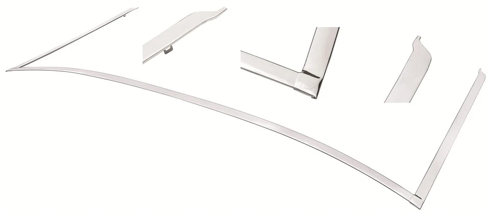 Juego de conectores de moldura superior convertible RESTOPARTS para Chevy Malibu 1964-1965 Foto 1 de 1