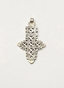 Ethiopian Silver Coptic Cross Tuareg Tribe North Africa - Picture 1 of 2