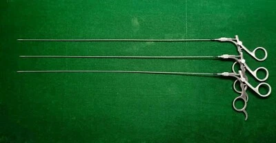3 piezas Histeroscopia Laparoscópica Semi Rígida Tijera 5FR 40 cm Instrumentos Reutilizables Foto 1 de 4
