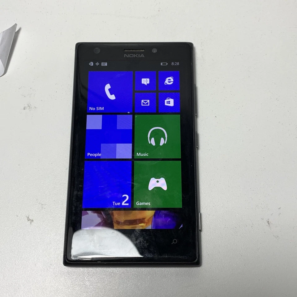Nokia Lumia 925 Windows 8.1 - 16 GB - Black - AT&T UNLOCKED - GREAT CONDITION - Image 1 of 3