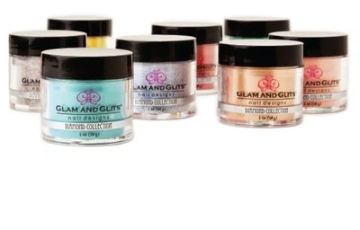 Glam and Glits -Polvo de color acrílico para uñas colección DIAMANTE 1 oz elige color Foto 1 de 2