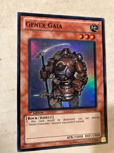 Genex Gaia 1st edition foil rare yu-gi-oh card see scan - Picture 1 of 2
