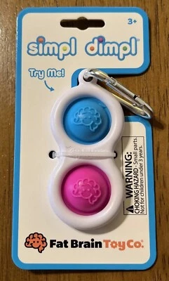 Fat Brain Simple Dimpl Keychain Blue Pink - Image 1 of 2