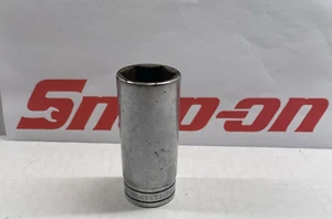 Snap-on Tools TS341 - 1/2" Drive 1-1/16" SAE Deep 6 Point Chrome Socket USA - Picture 1 of 3