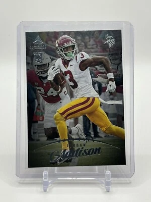 2023 Luminance Jordan Addison #107 Minnesota Vikings Rookie RC - Image 1 of 2