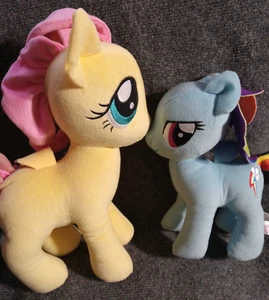 My Little Pony LOT FlutterShy 13" Plush Hasbro Funrise Friendship Butterfly + - Picture 1 of 12