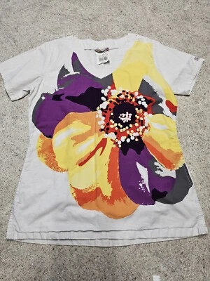 UA Scrubs Women's Bright Colored Scrub Top Size Small - Image 1 of 4