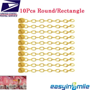 Cadena de tracción con botones linguales de ortodoncia dental redonda rectangular 10 piezas - Imagen 1 de 7
