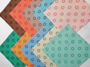 100 4" Cotton Quilting Fabric Squares Charm Pack Pre Cut Rhinestone Jewels - Picture 1 of 1