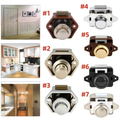 5/10x Push Lock Mobelschloss Druckschloss Druckknopf fur Boot Caravan Wohnmobil - Bild 1 von 4