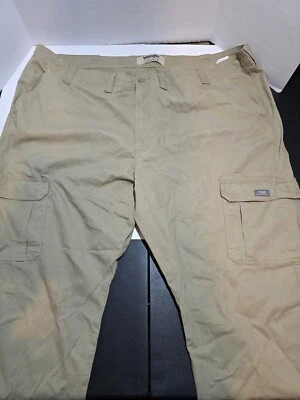 Wrangler Authentics Cargo Tech Pockets Pants 50x30 Light Brown  - Image 1 of 4