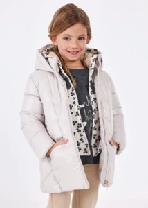 GIUBBINO PIUMINO GIUBBOTTO BAMBINA MAYORAL 4418 49 BEIGE ORIGINALE AI 2024 - Picture 1 of 6