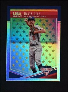 2018 Stars & Stripes Stars Platinum Foil #52 Davis Diaz - 15U /10