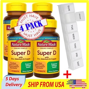 Nature Made Super Vitamin D Immune Complex, Vitamin D3, Selenium, Copper, Zinc - Picture 1 of 5