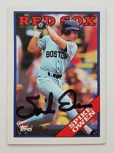Spike Owen Signed 1988 Topps #733 Card Boston Red Sox Seattle Mariners Expos RAD - Picture 1 of 1