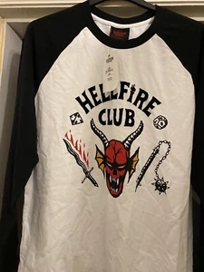 Stranger Things Hellfire Club  Large Long sleeved tee shirt - Picture 1 of 3