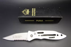 PUMA VTG BOOSTER Button Lock Knife 280 101 90's Made In Germany UNUSED COND. - Picture 1 of 24