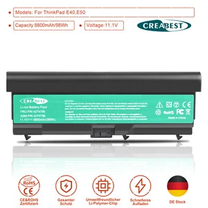 8800mAh 42T4235 Akku Für Lenovo ThinkPad T410 T410i T420 L412 T520i SL410 2874 - Bild 1 von 12
