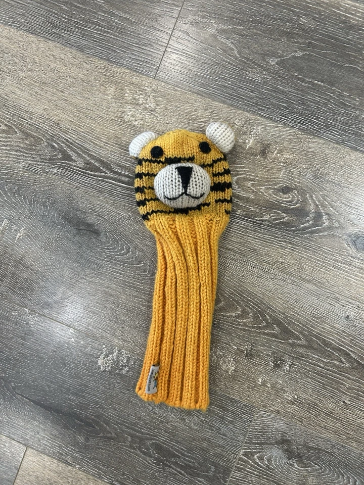 Sunfish Tiger Driver Headcover Discontinued Golf  Knit Wool - Image 1 of 3