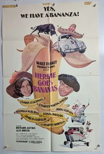 VW Car Racing "Herbie Goes Bananas" 27x41 Original Movie Poster Cloris Leachman - Picture 1 of 1