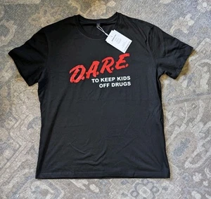 Men's 2XL D.A.R.E. Shirt To Keep Kids Off black Design  - Picture 1 of 7
