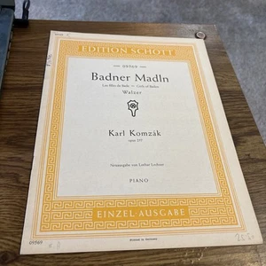 Badner Madln Piano Sheet Music opus 257 Les Filles de Bade, Girls of Baden - Afbeelding 1 van 3