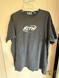 KITH Spiral Vintage Tee Mens XL Black T-shirt Streetwear Brand New BNWT - Picture 1 of 5