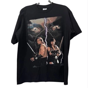 Vintage Hercules & Xena Warrior Princess 1997 L T-Shirt 90s Legendary Journeys - Picture 1 of 4