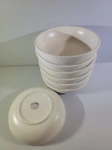 CMG Ceramicas C9M50 Crema Cuerpo Moteado Ensalada Cereal Sopa Juego de 7 Cuencos 7 1/2" - Imagen 1 de 16