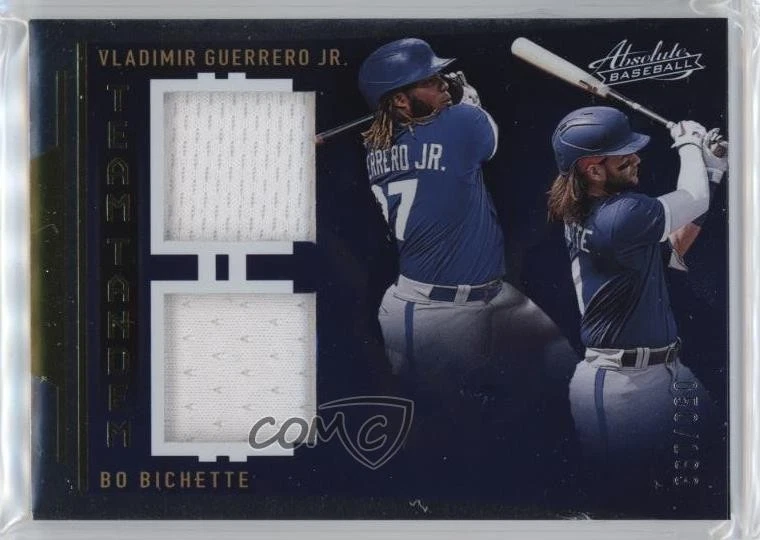 2022 Panini Absolute Team Tandem Materials /199 Bo Bichette Vladimir Guerrero Jr - Image 1 of 2