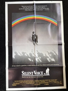 Vintage 1987 Original Silent Voice Movie Poster 41” X 27” Jamie Lee Curtis - Picture 1 of 6