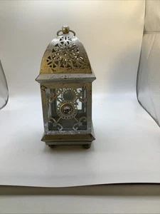 Pier One Imports Teelicht Windlicht in Silber marakkanischer Stil 8 cm - Bild 1 von 6