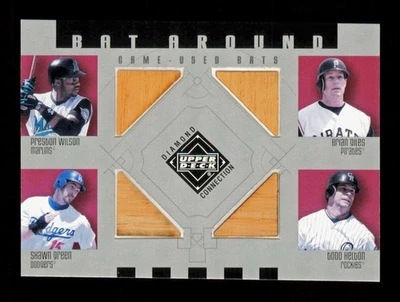 2002 Upper Deck Diamond Connection #BA-WGGH Уилсон Джайлс Зеленый Хелтон - Изображение 1 из 2