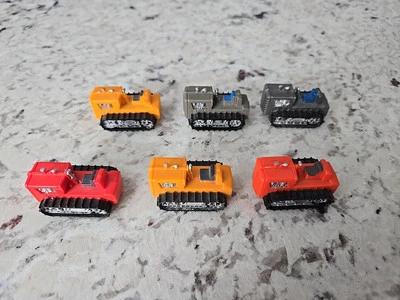 Lot of 6 Vintage Tyco HO Scale Tractors Gray, Orange, Red - Image 1 of 4