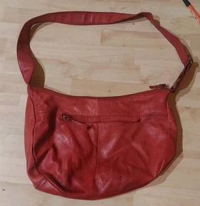 Vilenca Holland Genuine Leather Shoulder Bag Red Leather - Picture 1 of 5