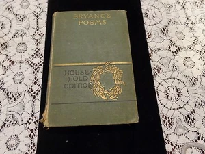 Bryant's Poems Household Edition D. Appleton And Company Hardcover 1887 - Imagen 1 de 12