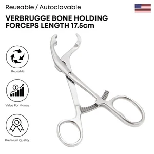 Verbrugge Knochenhaltezange 17,5 cm Chirurgische Orthopädische Instrumente - Bild 1 von 1