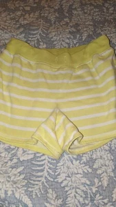 Gap Kids girls sz. L yellow and white striped soft knit shorts. Cute - Picture 1 of 7