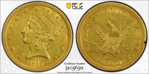 1839 D Liberty Head Five Dollar Gold Piece $5 DAHLONEGA PCGS AU Detail #88713 - Picture 1 of 6