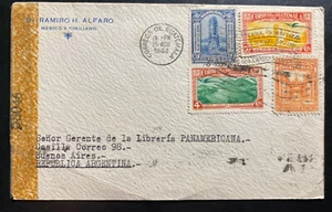 1944 Guatemala Censored Cover To Pan American Books Store Buenos Aires Argentina - Picture 1 of 2