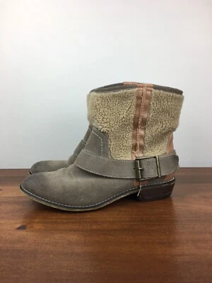 Botas al tobillo KDB Brooklyn Kelsi Dagger para mujer talla 9 Breckenridge gamuza Sherpa Foto 1 de 4